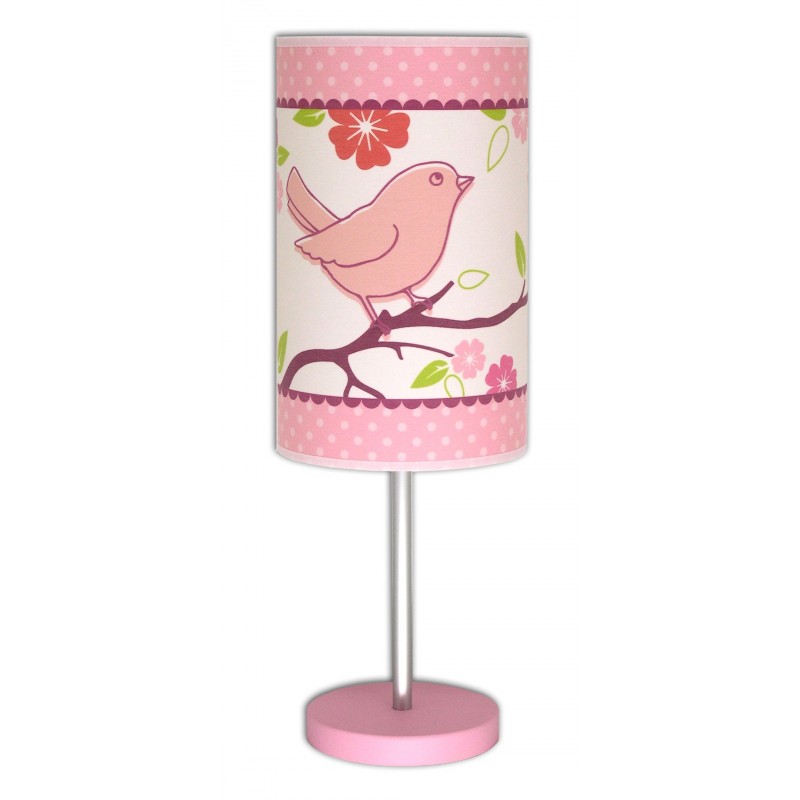Lampe de chevet Oiseau - luminaire décoratif pour chambre de fille