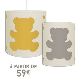 Applique murale et suspension Ourson pour chambre bébé